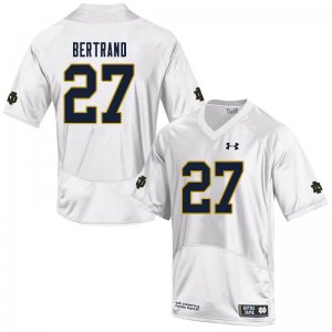 Notre Dame Fighting Irish Men's JD Bertrand #27 White Under Armour Authentic Stitched College NCAA Football Jersey VCB6599XH